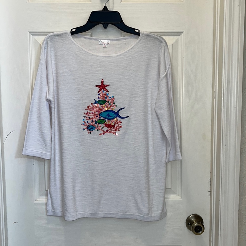 Size Small ladies knit Christmas top NWT